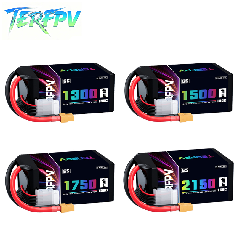 Drone Rc Leading - Baterai Lipo TERFPV 6S 22.2V 1300/1500/1750./2150mAh