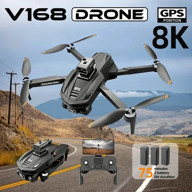 Drone Ae Rc - Drone GPS V168 Profesional dengan Kamera