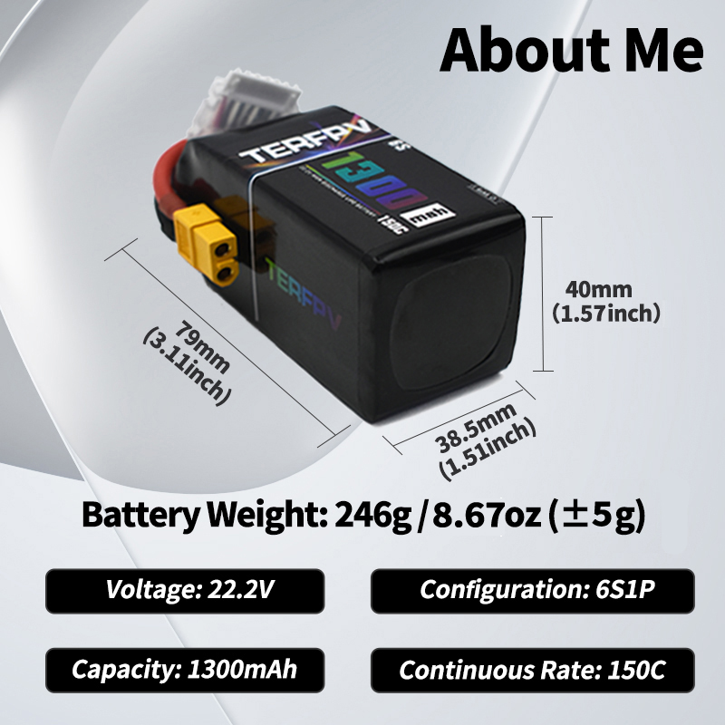 Baterai Lipo TERFPV 6S 22.2V 1 - Drone Rc Leading ulasan dan harga