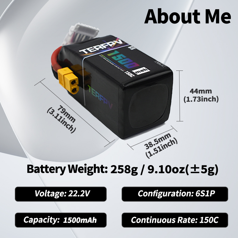 Baterai Lipo TERFPV 6S 22.2V 1 - Drone Rc Leading ulasan dan harga