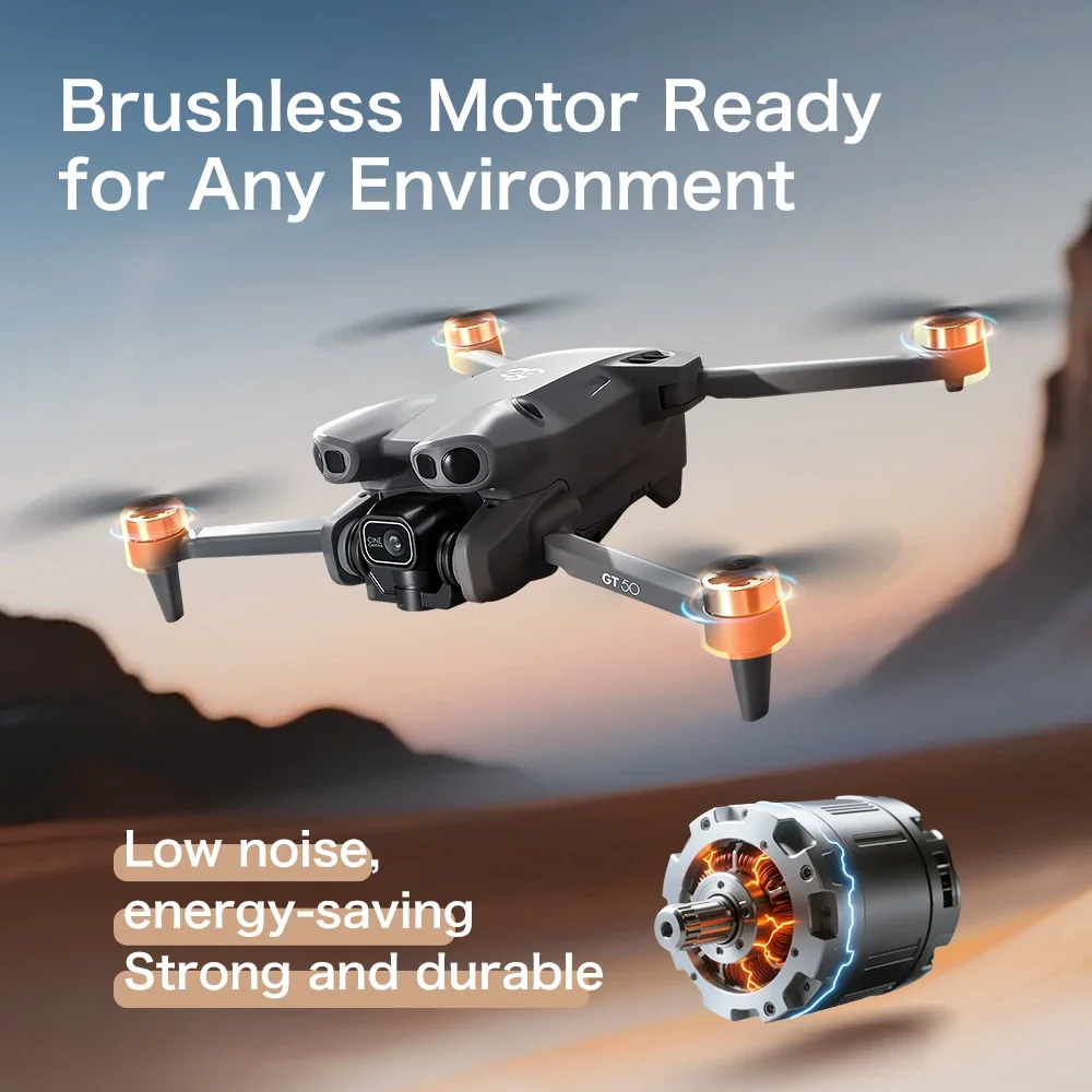 Drone FPV 4K/6K/8K GT50 dengan - Drone Ae Rc ulasan dan harga