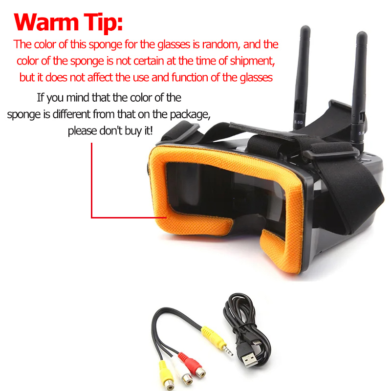 VR009 Kacamata Video FPV Layar - Drone Rc Leading ulasan dan harga